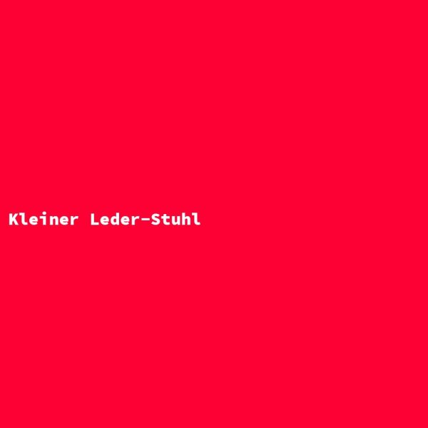 Kleiner Leder-Stuhl