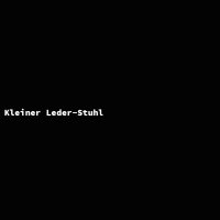 Kleiner Leder-Stuhl