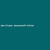 Herrlicher Kunststoff-Teller