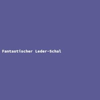 Fantastischer Leder-Schal