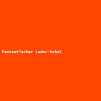 Fantastischer Leder-Schal