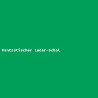Fantastischer Leder-Schal