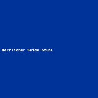 Herrlicher Seide-Stuhl